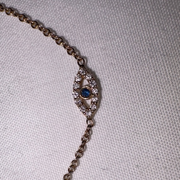 Repair needed Zoe Lev 14k yellow gold dainty bracelet with diamonds - Picture 2 of 4